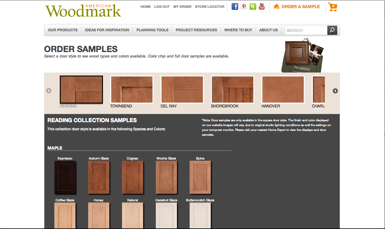 AmericanWoodmark - Order Samples