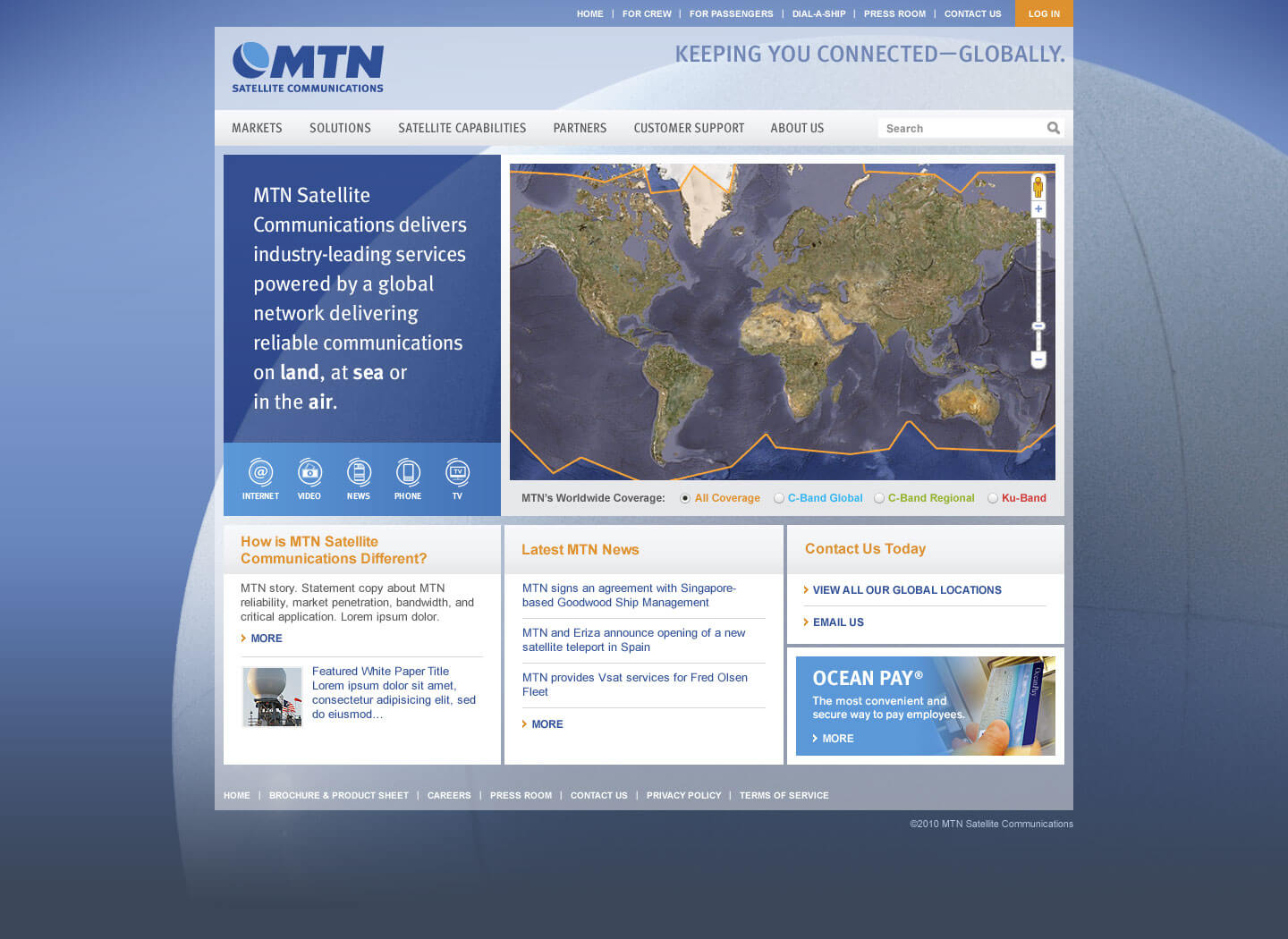 MTN Satellite Communications - Homepage